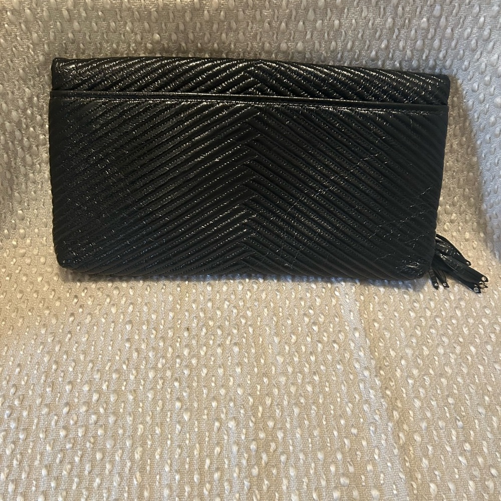 Elegant Black Cole Hann Clutch with Tassel - Picture 8 of 8